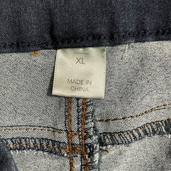 Christopher & Banks Womens Jeans Size XL Mid Rise Skinny Pull On Jeans Dark Wash - Picture 6 of 10